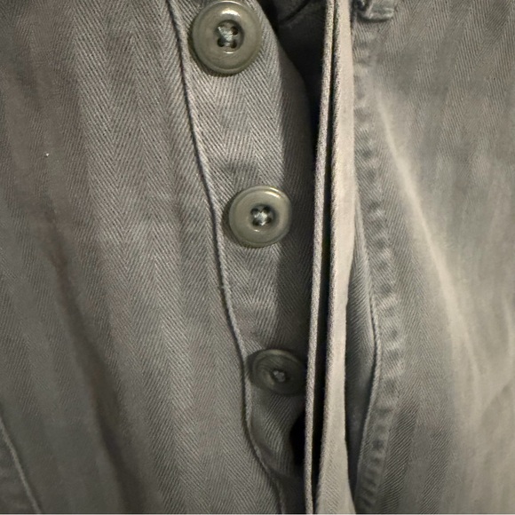 The GREAT. High Waisted Herringbone Trooper Pant in Carolina - Picture 6 of 8